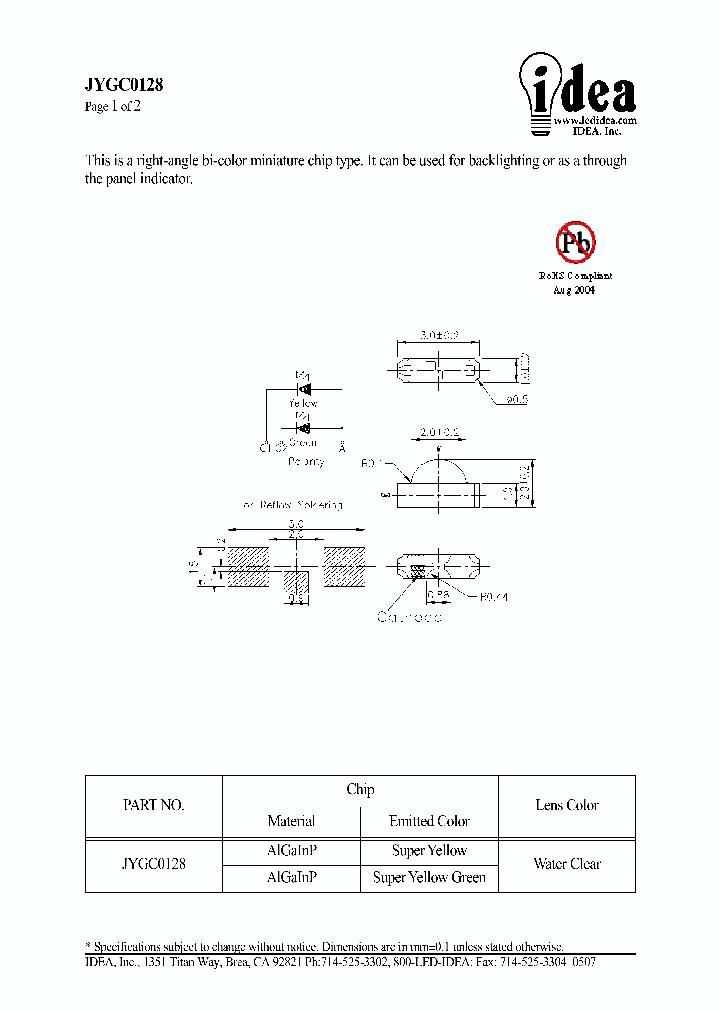 JYGC0128_2962993.PDF Datasheet