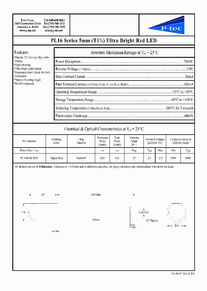 PL16B-WCR38_2964032.PDF Datasheet