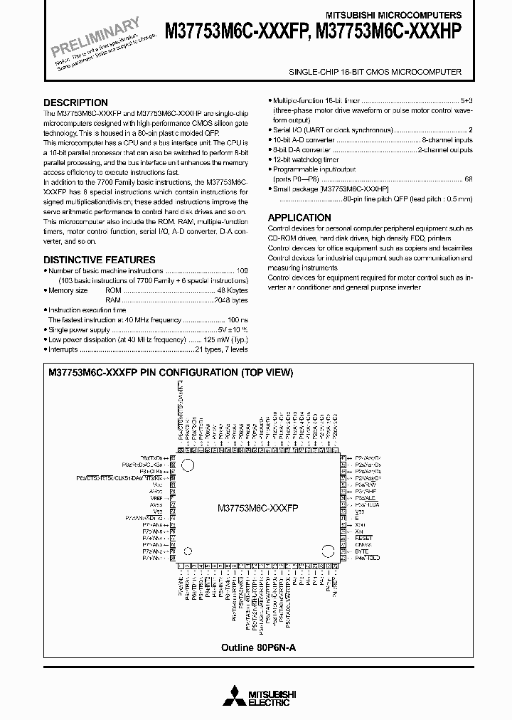 M37753M6C-XXXFP_2965412.PDF Datasheet