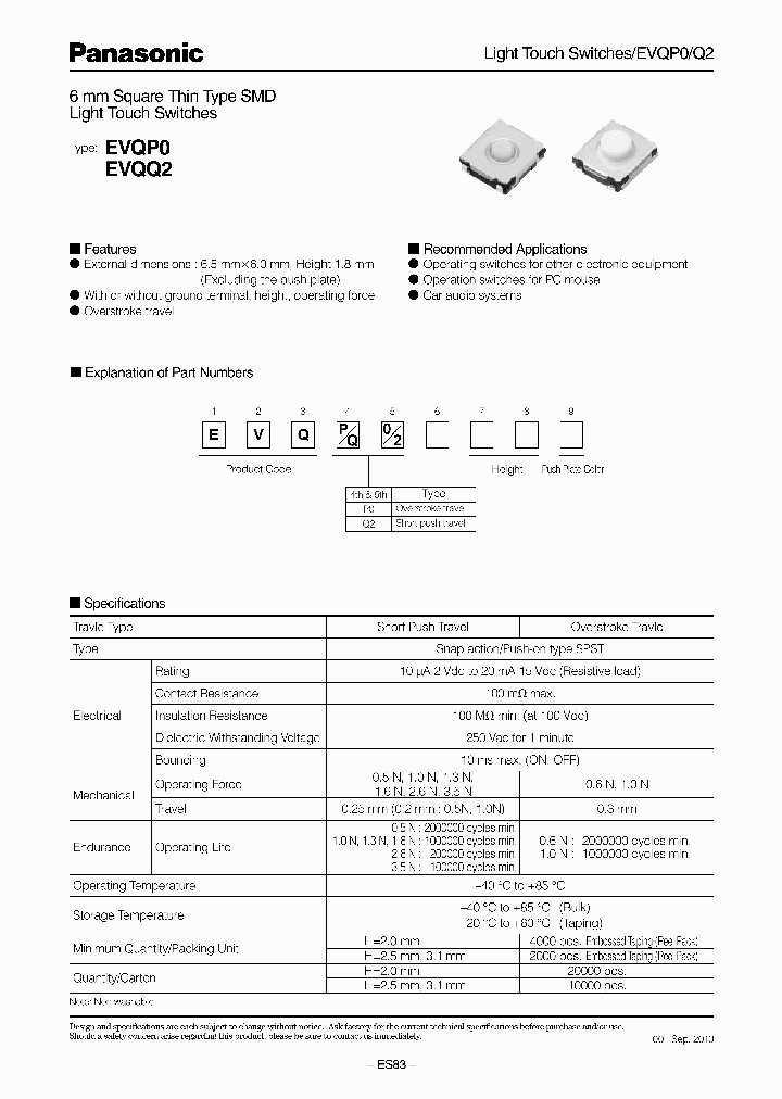 EVQP0_2967081.PDF Datasheet