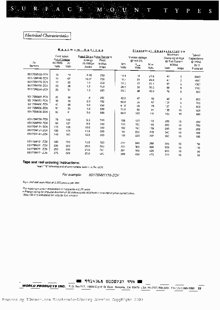 8S17SM950_2967473.PDF Datasheet