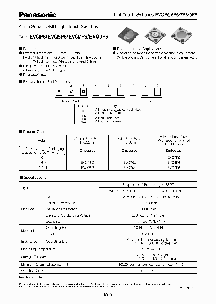 EVQP6_2967104.PDF Datasheet