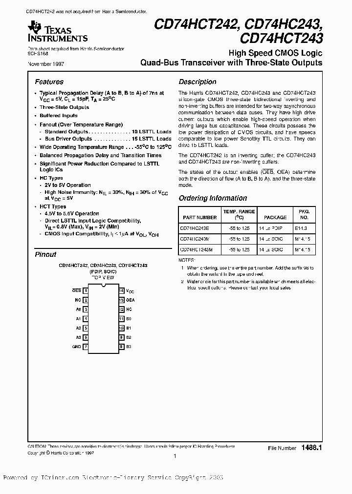 CD74HC243M96_2967411.PDF Datasheet