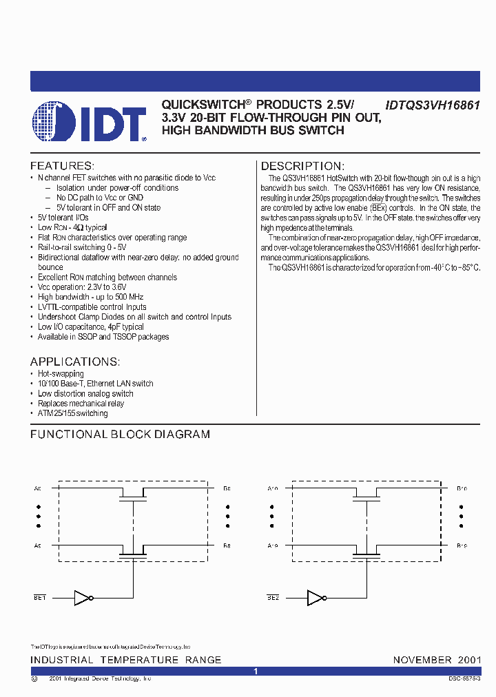 IDTQS3VH16861PAG_2968610.PDF Datasheet