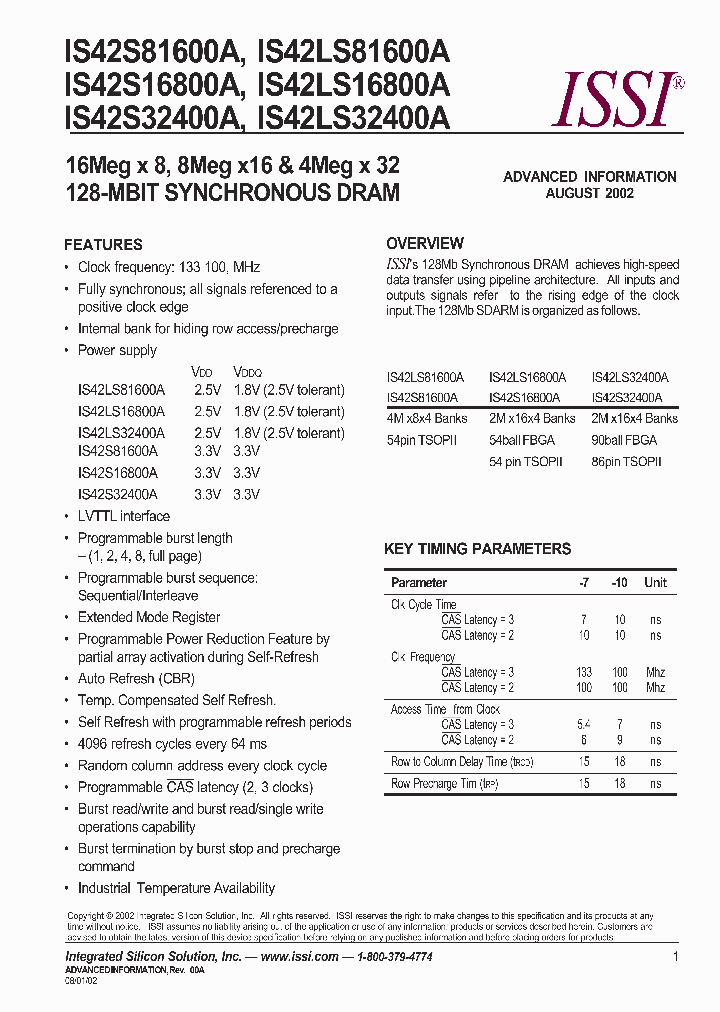 IS42LS16800A-10TI_2969688.PDF Datasheet