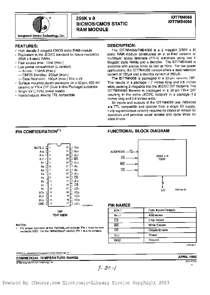 IDT7MB4068S17P_2969692.PDF Datasheet