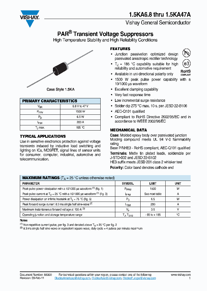 15KA36A_2967952.PDF Datasheet