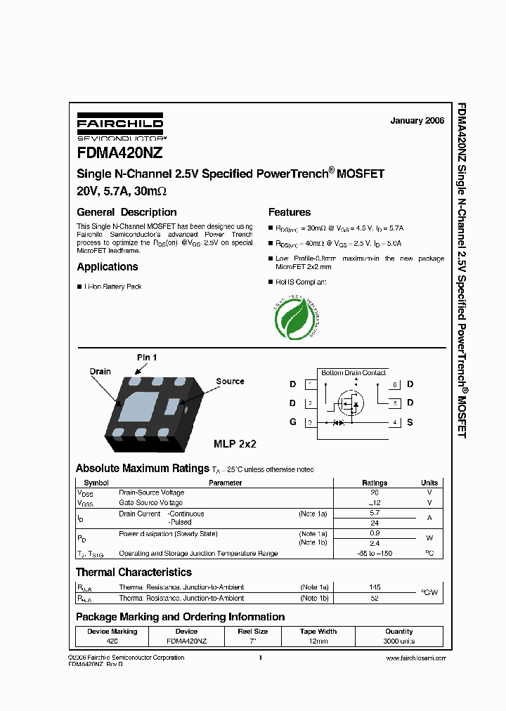 FDMA420NZ_2971176.PDF Datasheet