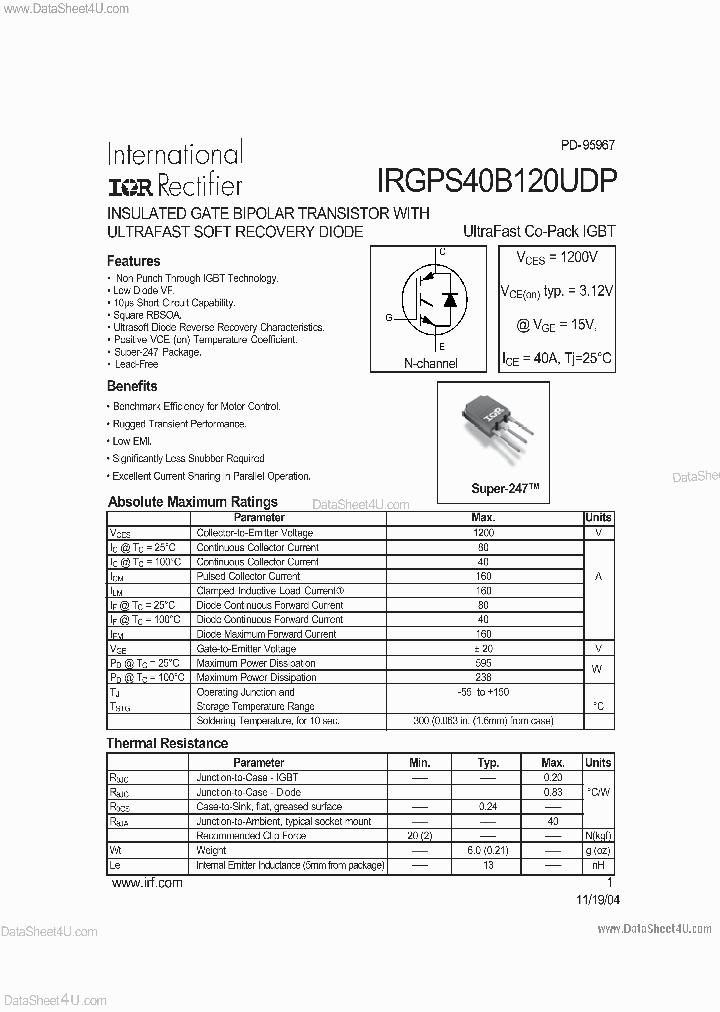 IRGPS40B120UDP_2975869.PDF Datasheet