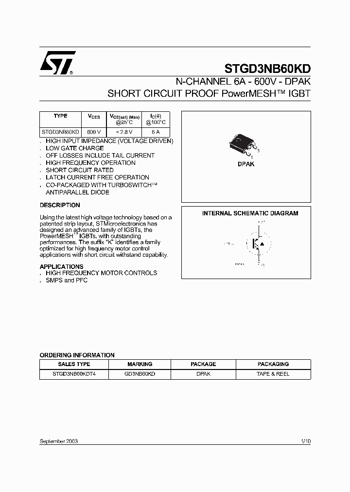 STGD3NB60KD_2982296.PDF Datasheet