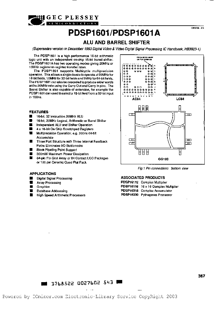 PDSP1601MCGGCR_2982491.PDF Datasheet