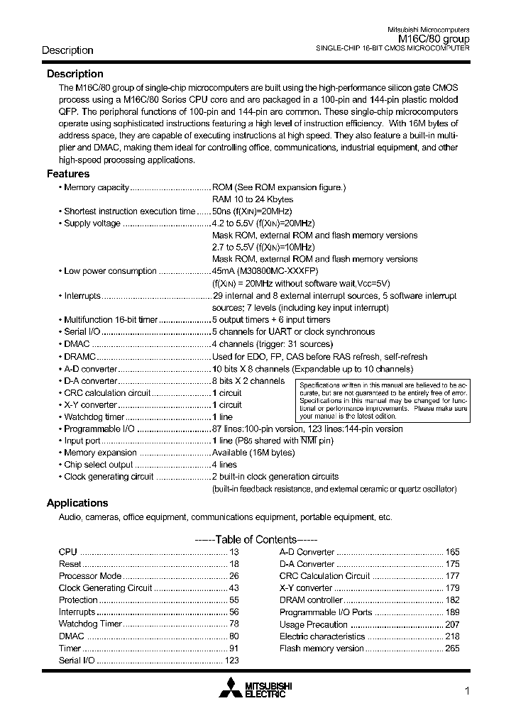 M30800MC-XXXGP_2983461.PDF Datasheet