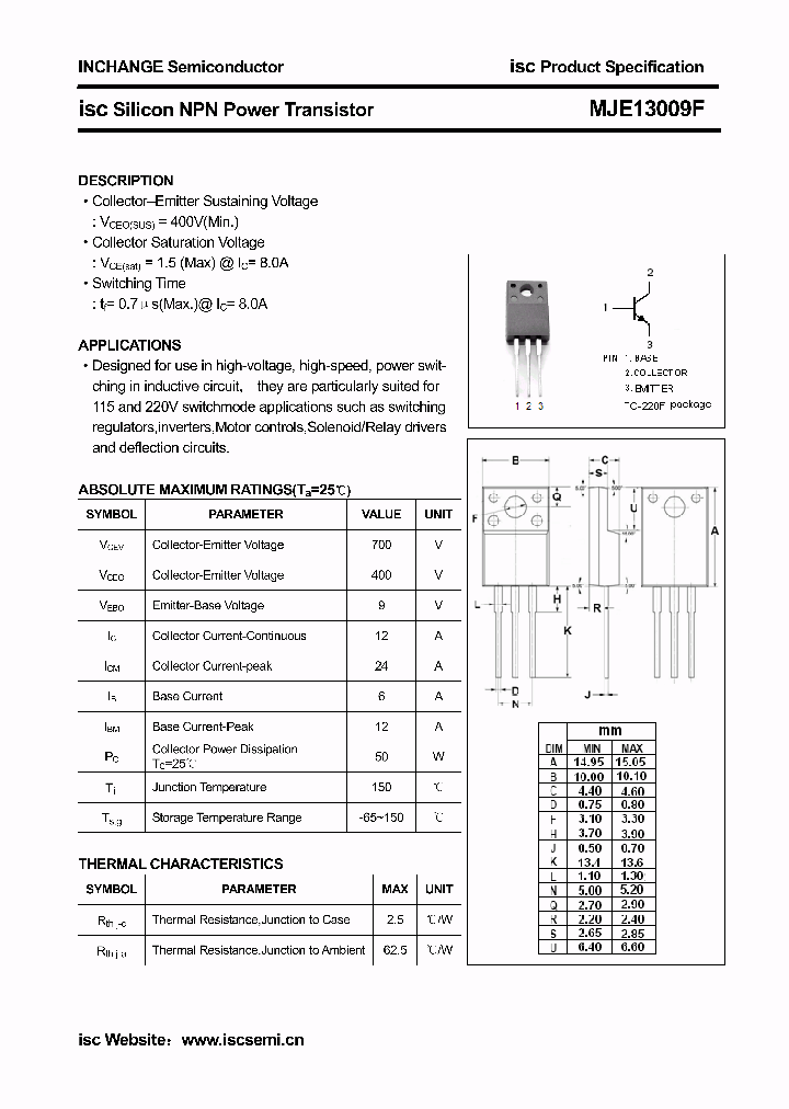 MJE13009F_2981697.PDF Datasheet