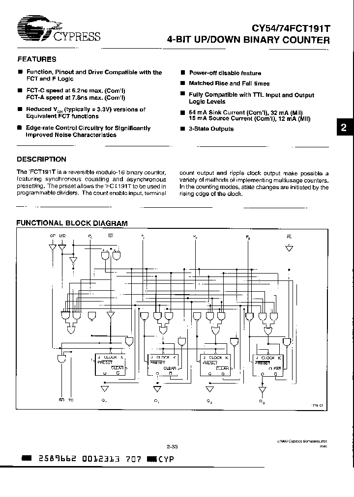 CY54FCT191ATDM_2983921.PDF Datasheet