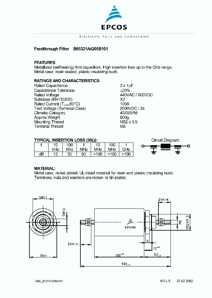 B85321A4205B101_2984271.PDF Datasheet