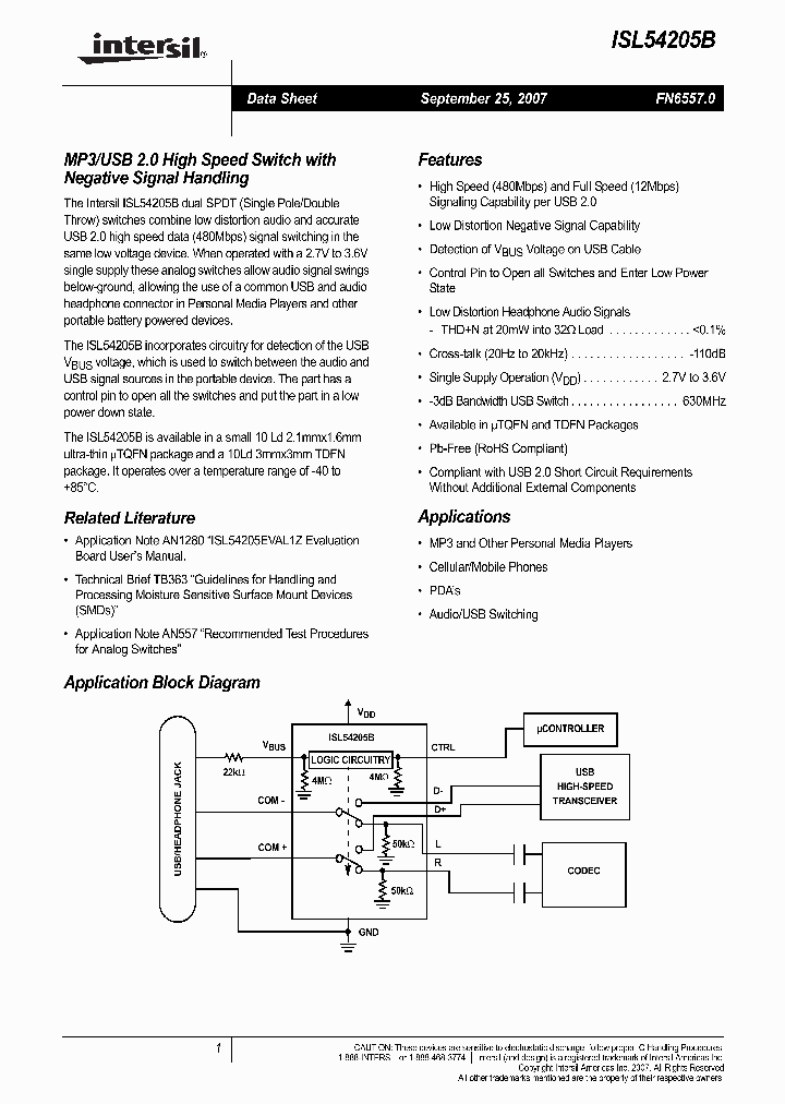 ISL54205BIRTZ_2984273.PDF Datasheet