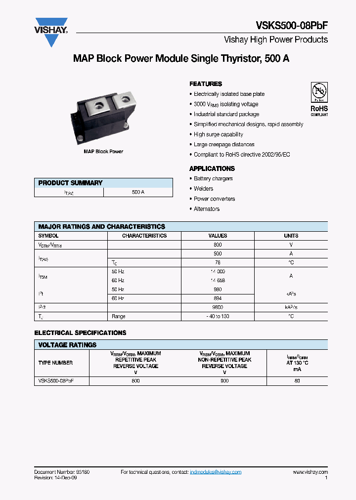 VSKS500-08PBF_2985484.PDF Datasheet