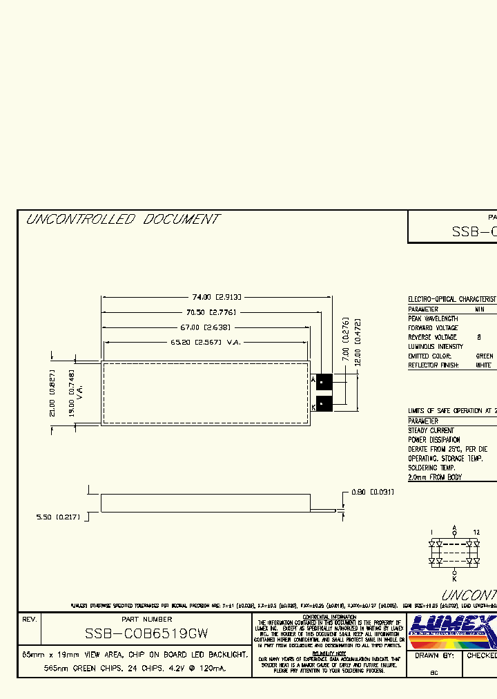 SSB-COB6519GW_2985859.PDF Datasheet
