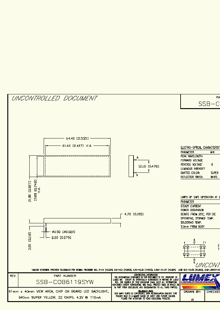 SSB-COB6119SYW_2986780.PDF Datasheet