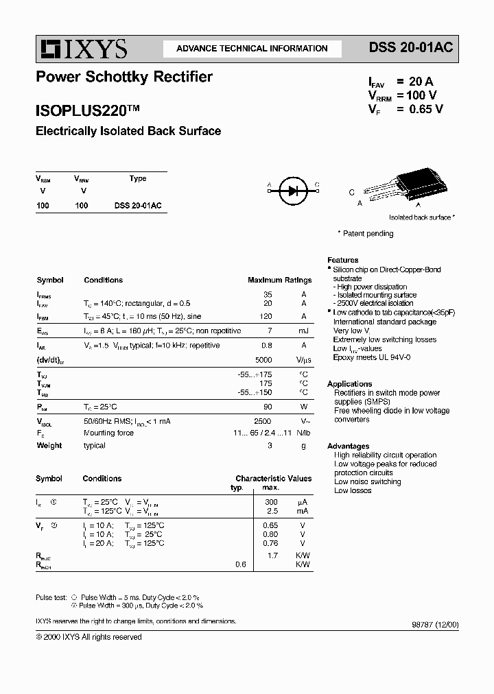DSS20-01AC_2986322.PDF Datasheet