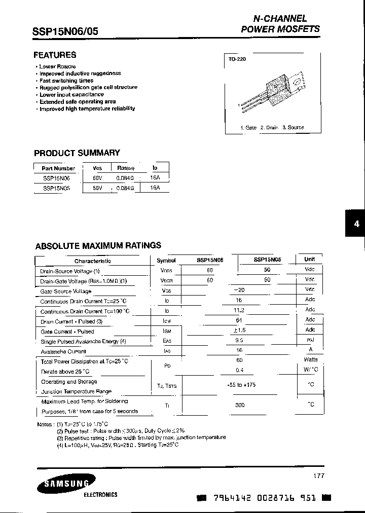 SSP15N06_2987586.PDF Datasheet