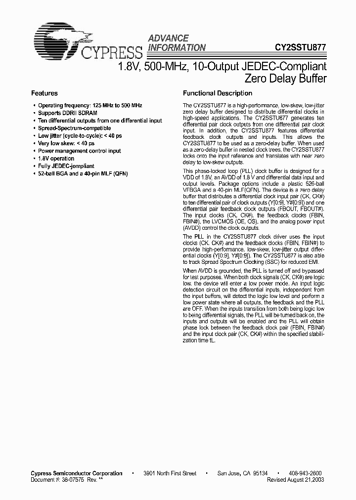 CY2SSTU877_2987886.PDF Datasheet
