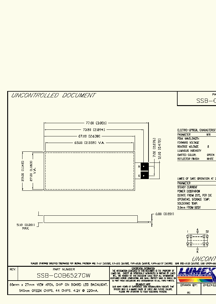 SSB-COB6527GW_2986782.PDF Datasheet