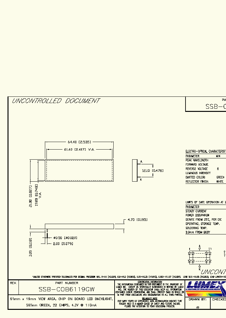 SSB-COB6119GW_2986779.PDF Datasheet