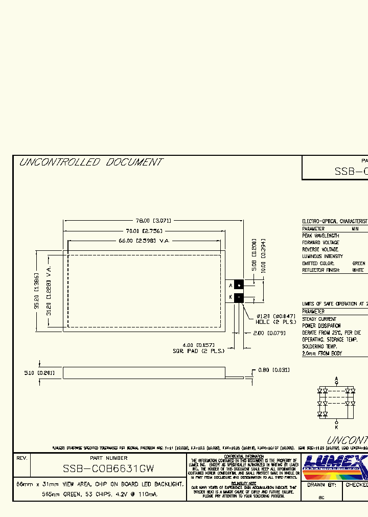SSB-COB6631GW_2986783.PDF Datasheet