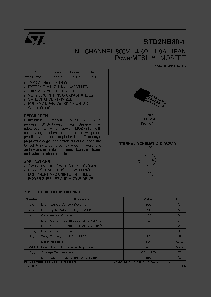 STD2NB80-1_2988304.PDF Datasheet
