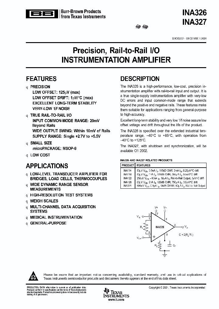 INA327IDGST_2989741.PDF Datasheet