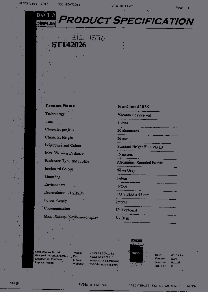 STARCOM42026TOTEM_2989485.PDF Datasheet