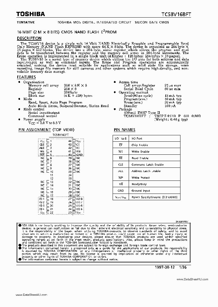 TC58V16BFT_2990373.PDF Datasheet