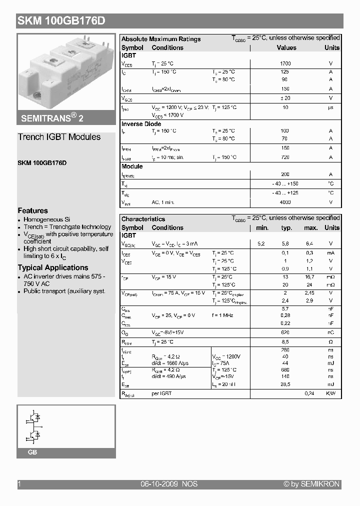 SKM100GB176D09_2990645.PDF Datasheet