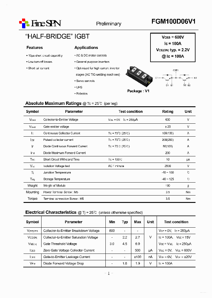 FGM100D06V1_2991171.PDF Datasheet