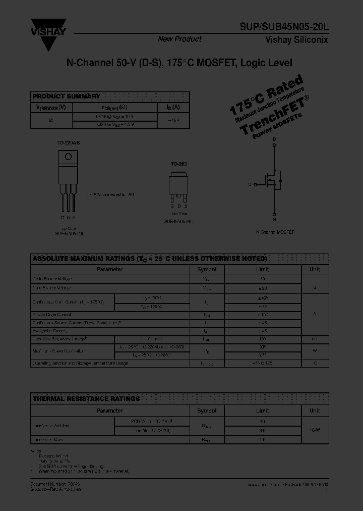SUP45N05-20L_2991690.PDF Datasheet