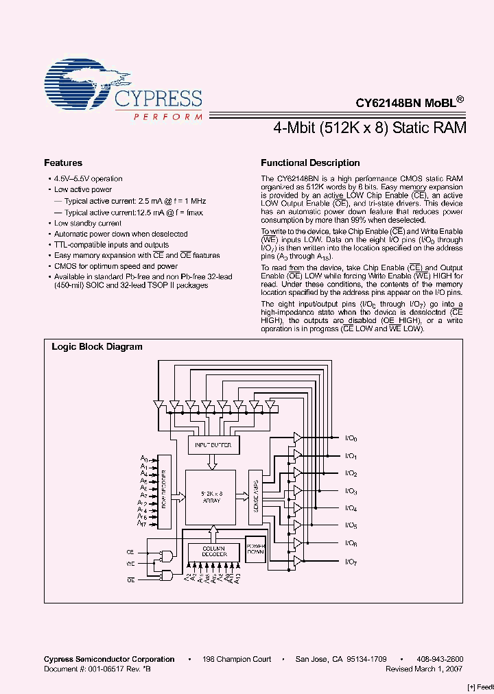 CY62148BNLL-70SXI_2993571.PDF Datasheet