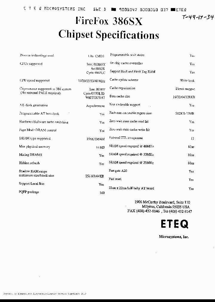 FIREFOX386SX-CHIPSET_2993949.PDF Datasheet