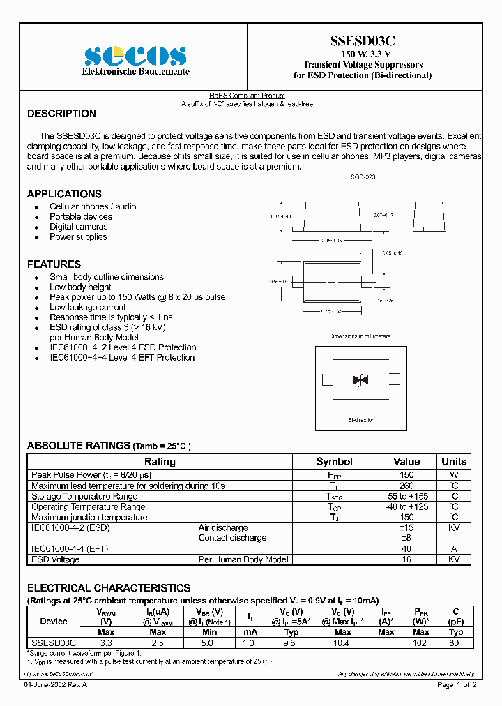 SSESD03C_2994555.PDF Datasheet