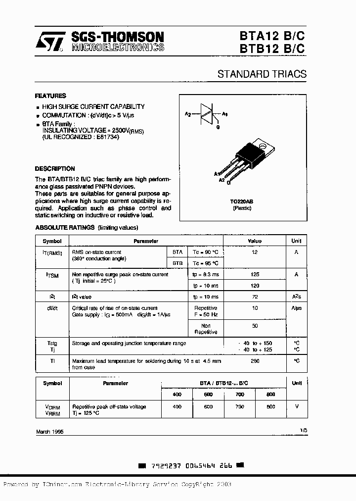 BTA12-700C_2995512.PDF Datasheet