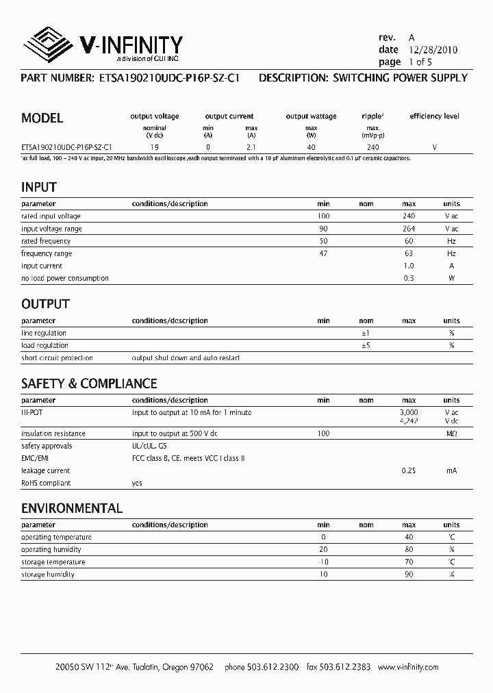 ETSA190210UDC-P16P-SZ-C1_2995144.PDF Datasheet