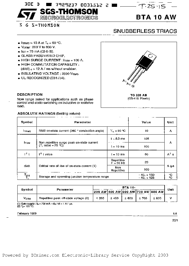 BTA10-800AW_2995852.PDF Datasheet
