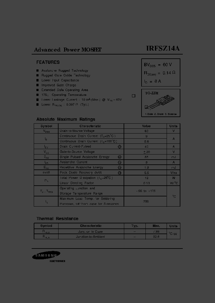 IRFSZ14A_2995099.PDF Datasheet