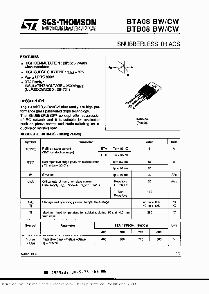 BTA08-700CW_2999958.PDF Datasheet