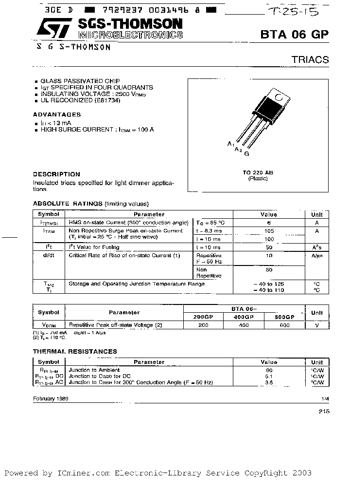BTA06-200GP_2995859.PDF Datasheet