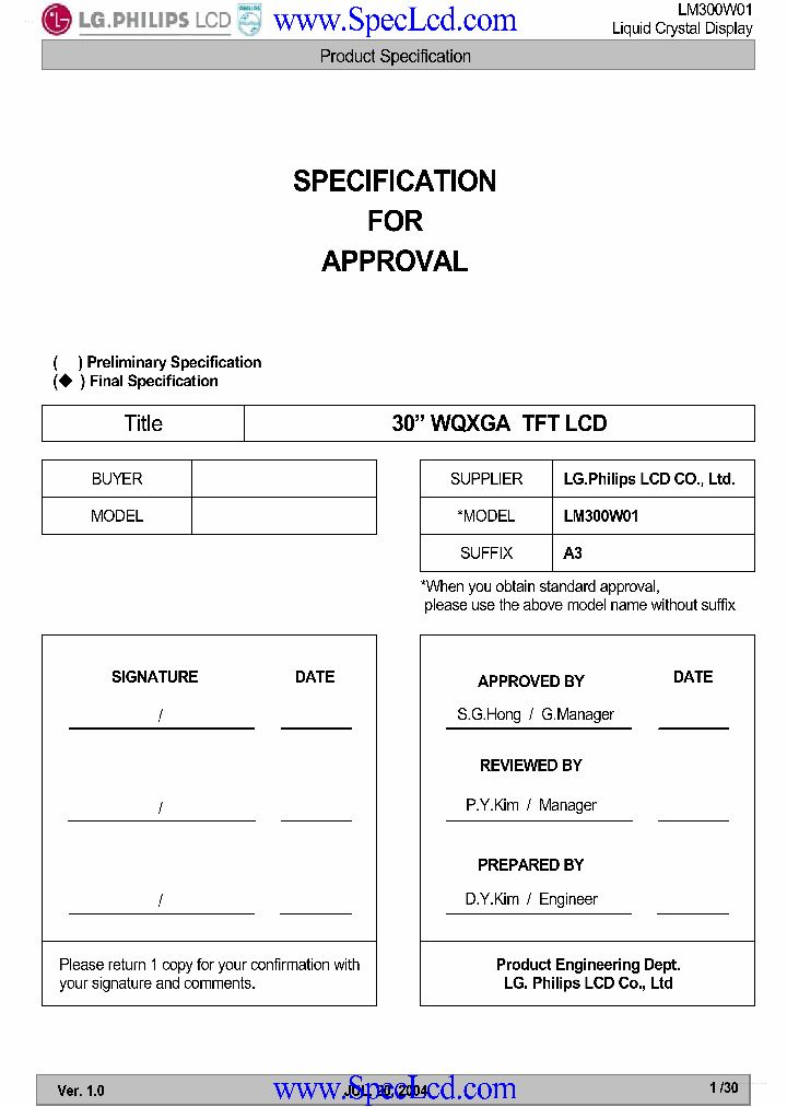 LM300W01-A3_2999190.PDF Datasheet