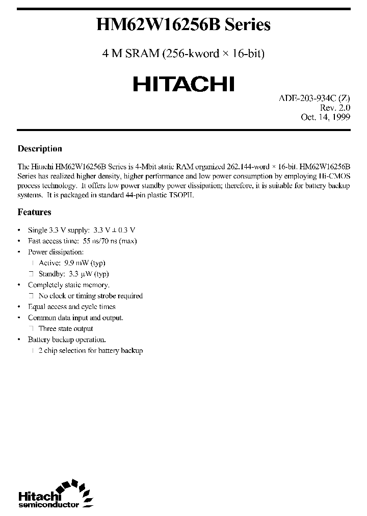 HM62W16256BLTTBLTT-XXSL_2999475.PDF Datasheet