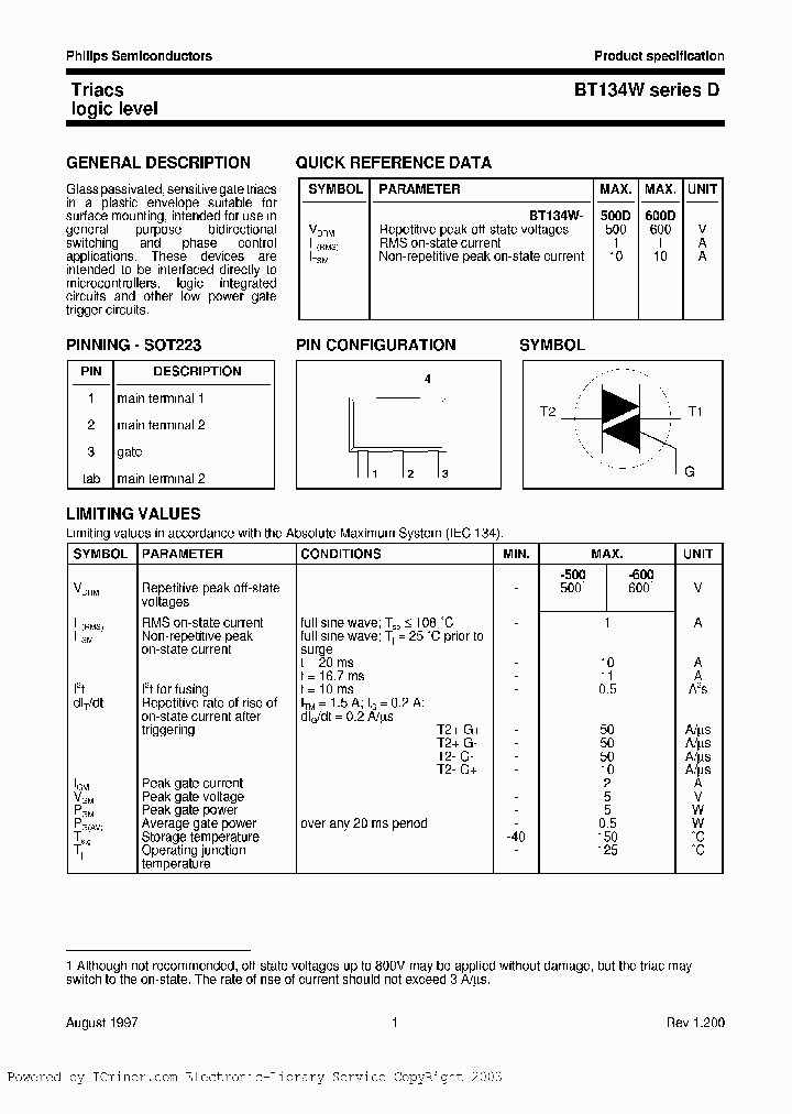 BT134W600DTR_3000143.PDF Datasheet