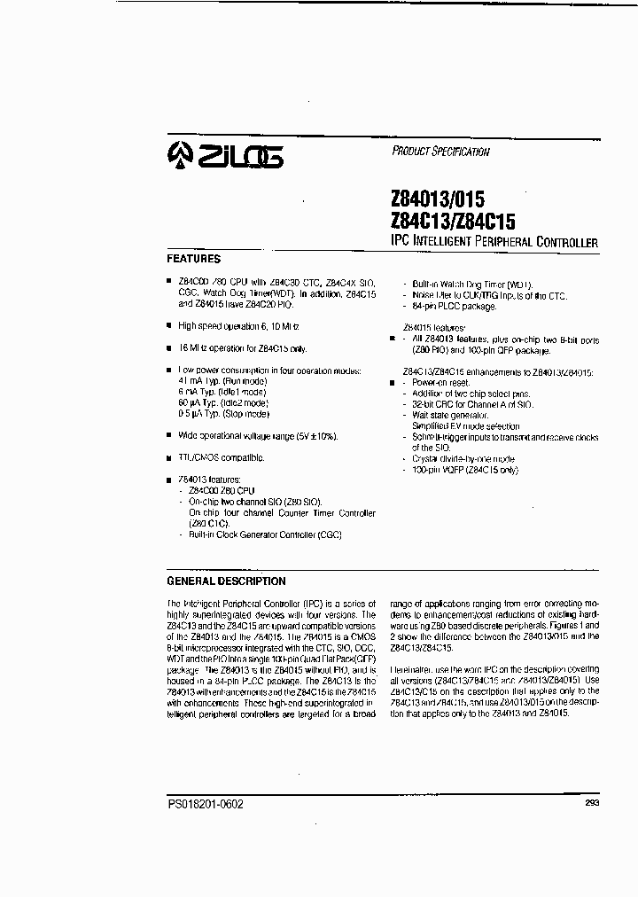 Z84013_3000496.PDF Datasheet