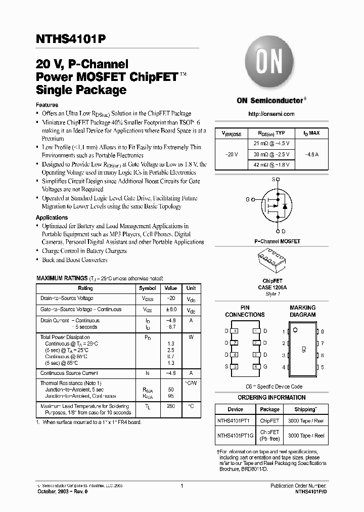 NTHS4101PT1D_3001290.PDF Datasheet
